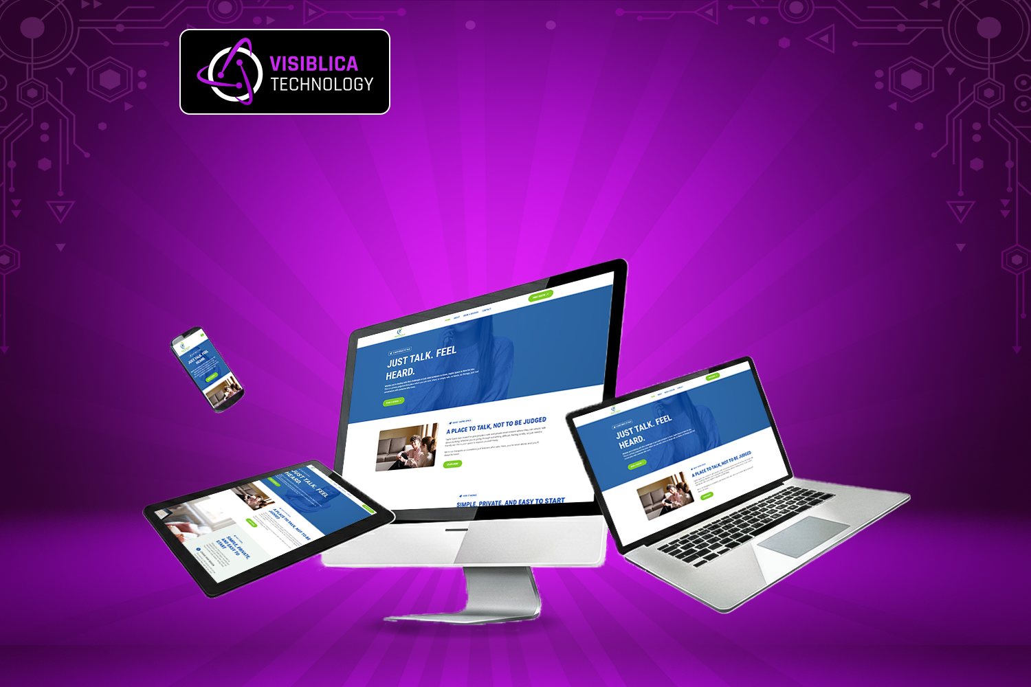 Saphe Space – Secure Talking Platform Development | Visiblica Tech