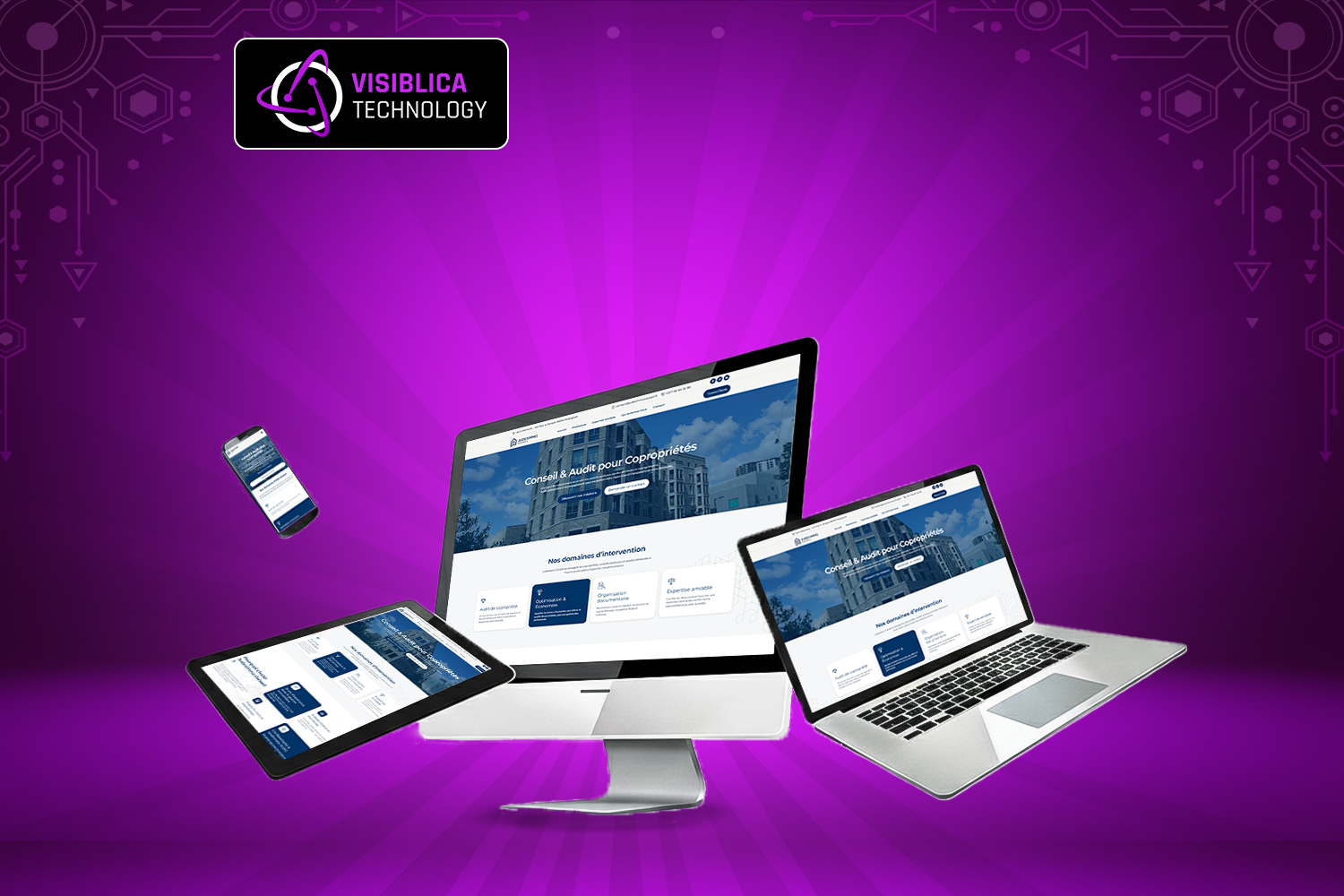 Judeximmo Conseil – WordPress Business Consulting Website | Visiblica Tech